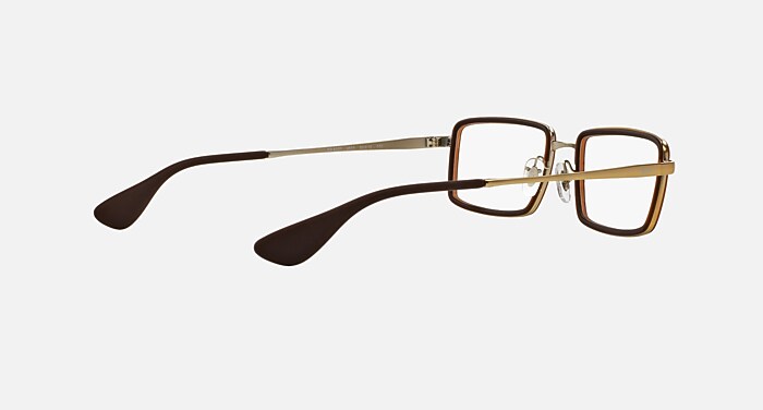 RB6337 Polarized Eyeglasses with Brown and Clear (51-18) - RB6337