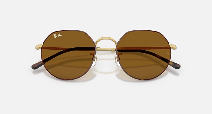 コールド・レイキャビック JACK Sunglasses in Matte Havana On Matte Arista Gold and Brown