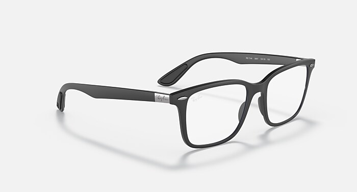 RB7144 OPTICS Polarized Eyeglasses with Black and Clear (53-18
