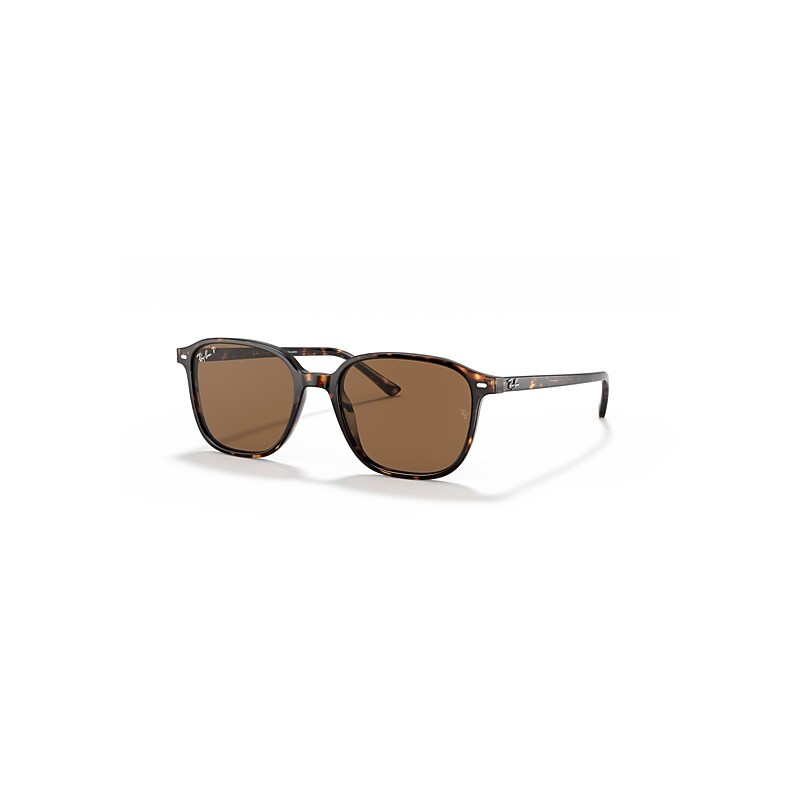 Ray - Ban Unisex Brown Rb2193 Leonard 902/57 Sunglasses Acetate Turtle Squared Polarized - Image 5