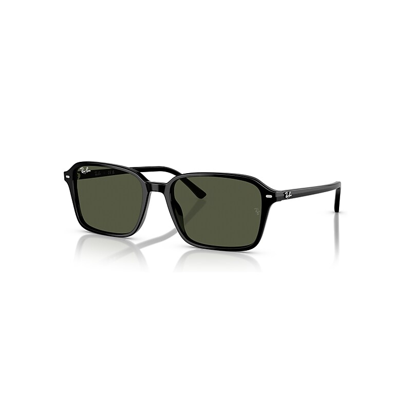 Ray-Ban Unisex Sunglass Raimond - Frame color: Black, Lens color: G-15 Green - Image 5