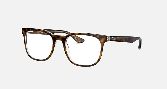 RB5369F Eyeglasses with Tortoise and Clear (54-18) - RB5369F | Ray