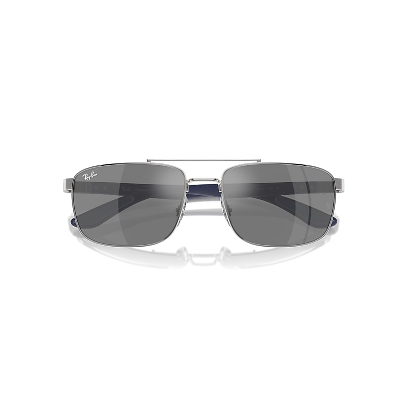 Ray-Ban Rb3737 Sunglasses Blue Frame Grey Lenses 60-18