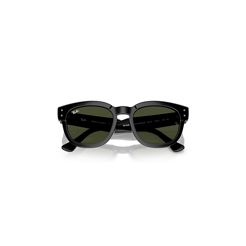 MEGA HAWKEYE Sunglasses in Black and Green (53-21) - RB0298S | Ray