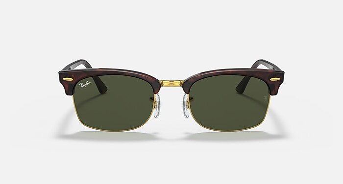 小物 Ray-Ban : CLUBMASTER SQUARE LEGEND GOLD Gafas de Sol CLUBMASTER SQUARE LEGEND GOLD en Carey y G-15 verde