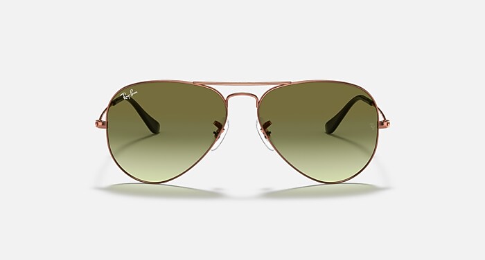 AVIATOR LARGE METAL II Sunglasses in Bronze-Copper and Green