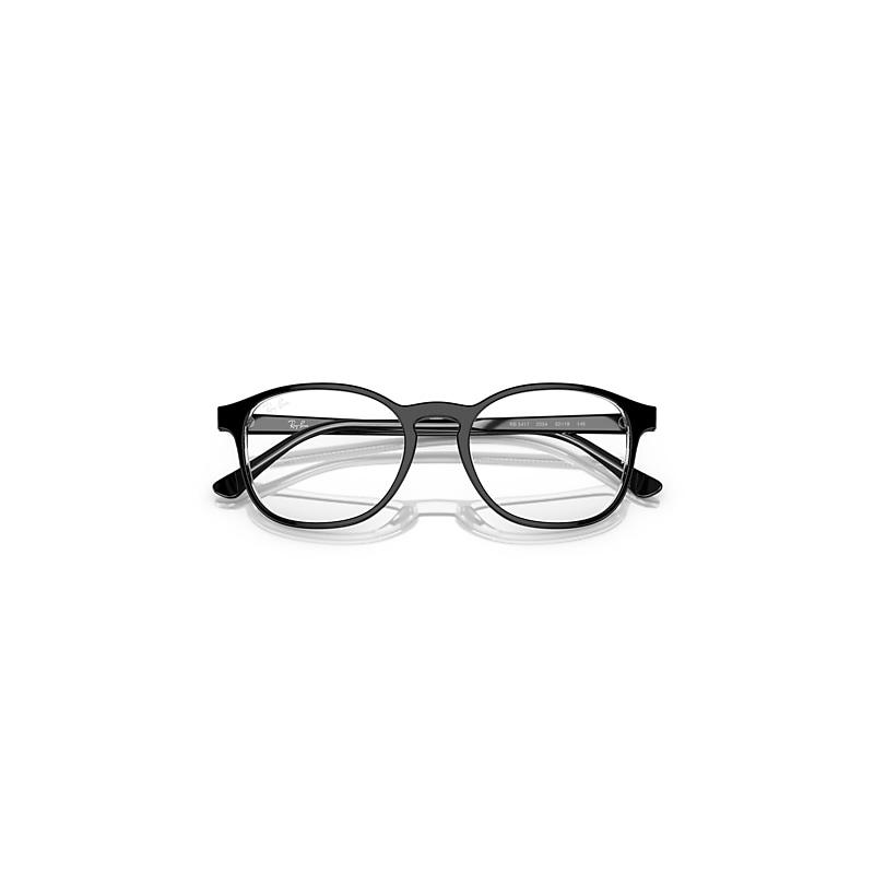 Ray-Ban Rb5417 Optics Optical Black On Transparent Frame Clear Lenses Polarized 50-19