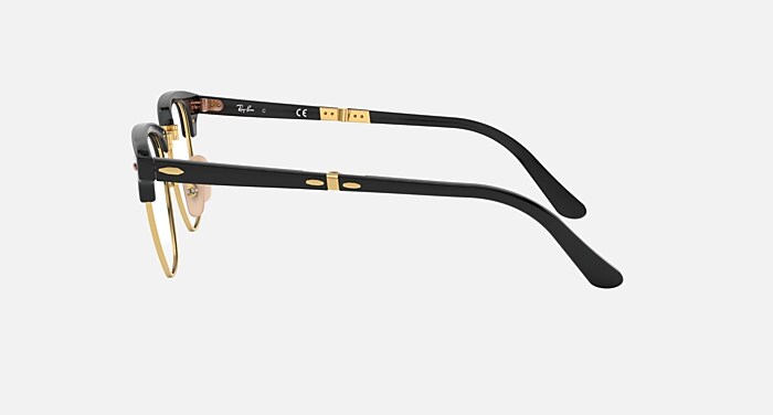 CLUBMASTER FOLDING OPTICS Polarized Eyeglasses with Black and