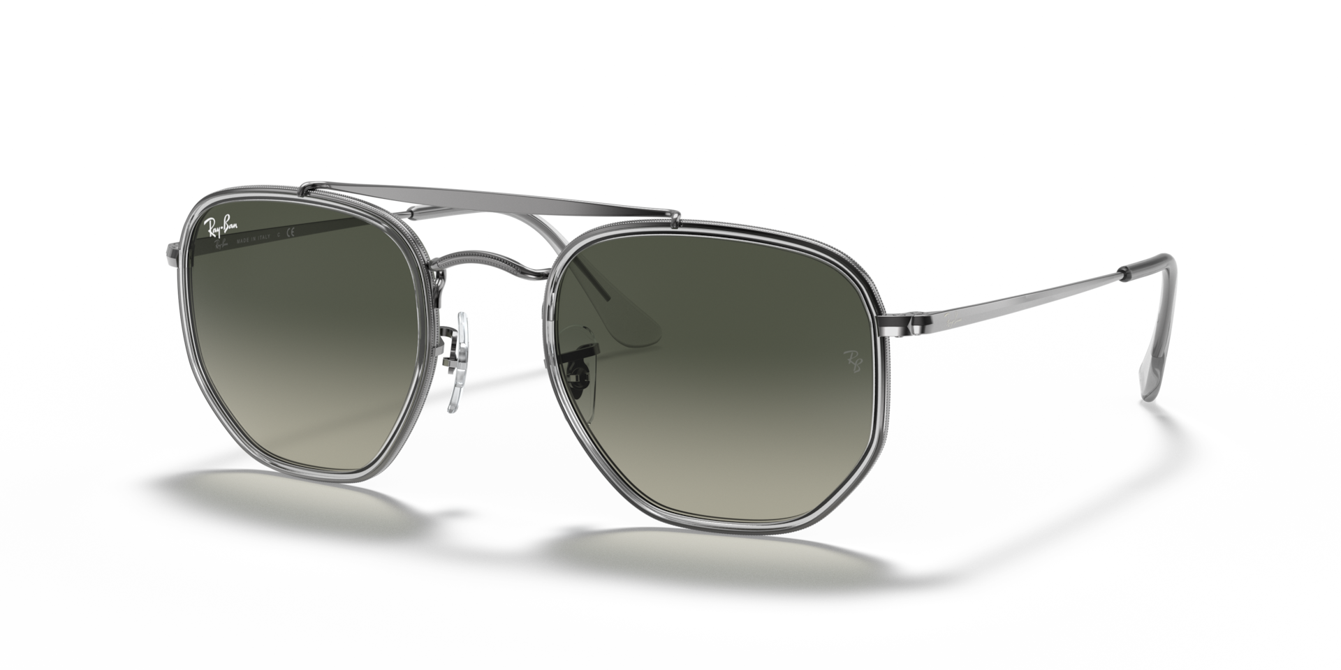 MARSHAL II Sunglasses in Gunmetal and Grey Gradient - RB3648M