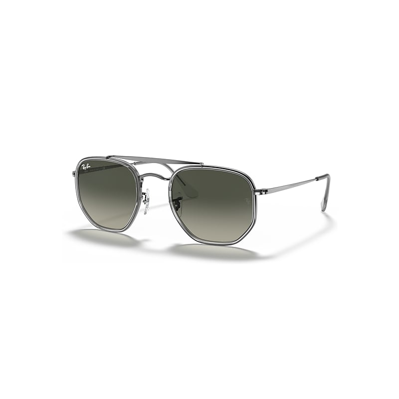Ray - Ban Unisex Grey Rb3648m The Marshal Ii 004/71 Sunglasses Metal Geometric Normal Shaded - Image 6
