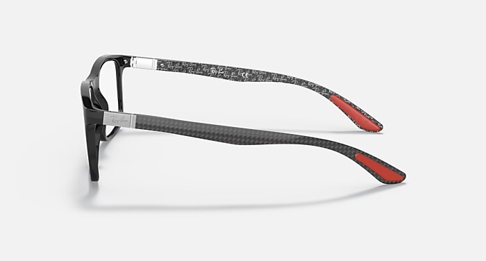 RB8908 OPTICS Polarized Eyeglasses with Black and Clear (53-18