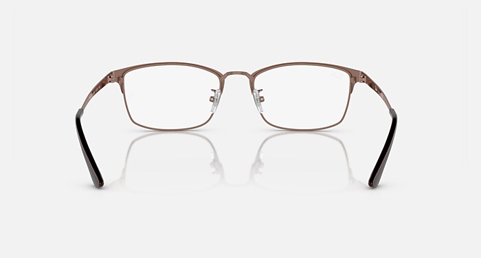 RB8772D OPTICS TITANIUM Eyeglasses with Brown On Copper and Clear