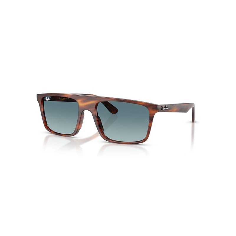 Ray - Ban Unisex Brown Ray - Ban Rb2222 954/3M Sunglasses Acetate Squared Normal Shaded - Image 5