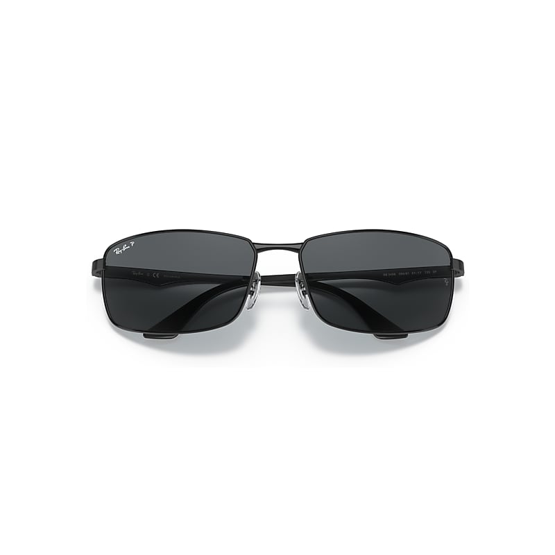 Ray-Ban RB3498 Active Lifestyle Polarized 006/81 Men's Sunglasses Black Size 61