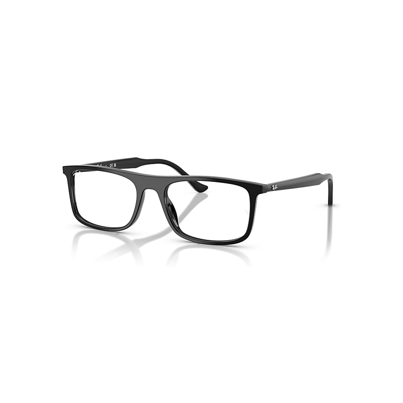 Ray-Ban Eyeglasses Unisex Rb5440 Optics - Black Frame Clear Lenses Polarized 53-18