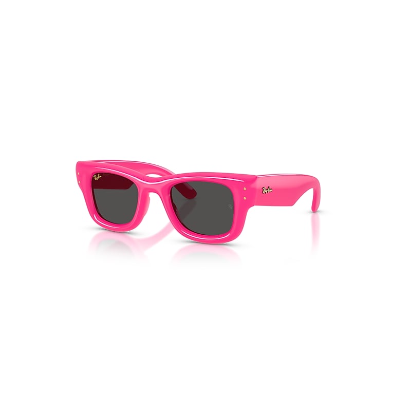 Ray - Ban Unisex Black Ray - Ban Rb4940 Wayfarer Puffer 683287 Sunglasses Nylon Pink Squared Normal - Image 4