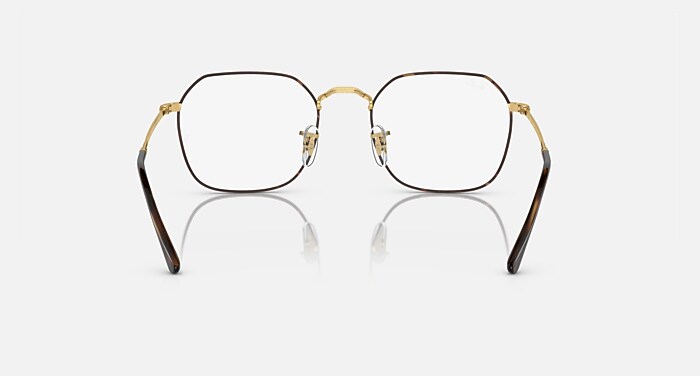 JIM OPTICS Eyeglasses with Havana On Gold and Clear (51-20