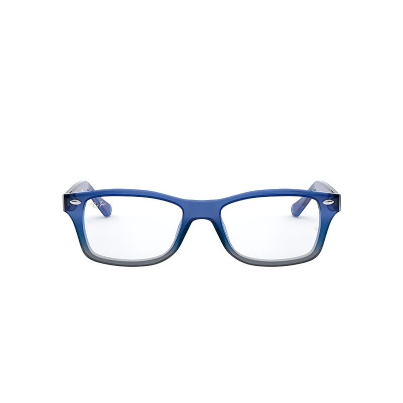 Ray-Ban Rb1531 Optics Kids Optical Blue Gradient Iridescent Grey Frame Clear Lenses Polarized 46-16