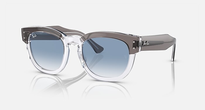 MEGA HAWKEYE Sunglasses in Grey On Transparent and Clear/Blue (53