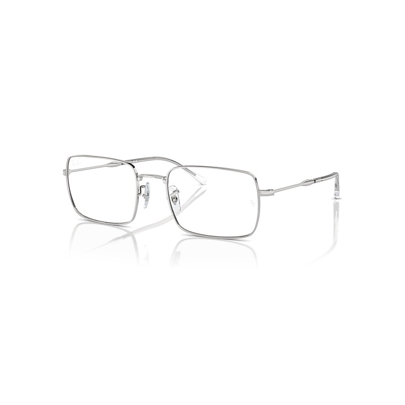 Ray-Ban Eyeglasses  Rb6520 Optics - Silver Frame Clear Lenses Polarized 55-20, RX6520