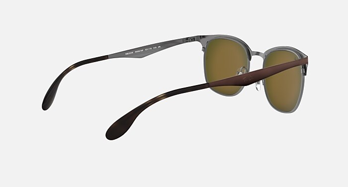 RB3538 Sunglasses in Gunmetal & Brown and Orange Gradient Mirror
