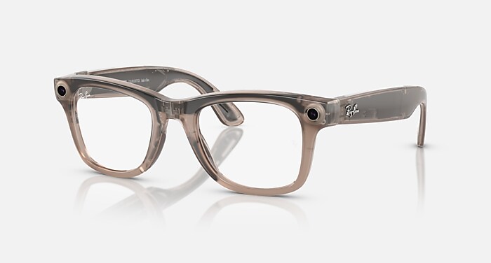 RAY-BAN META WAYFARER - GEN 1 Sunglasses in Warm Stone and Clear