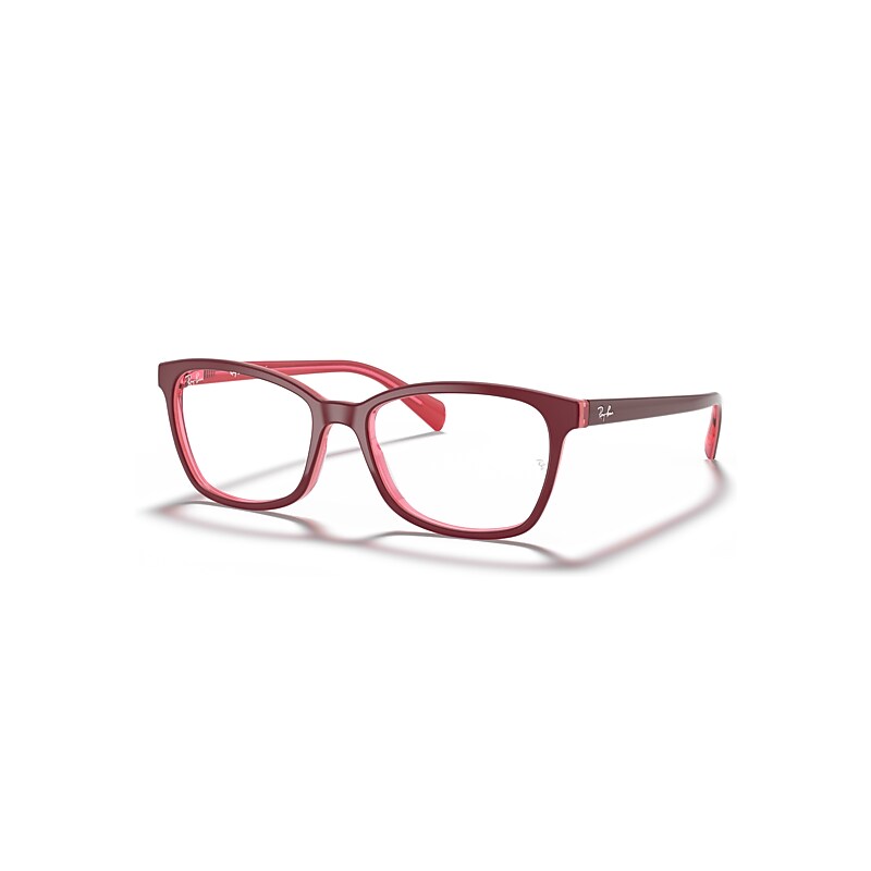 Ray - Ban Women's Transparent Woman Rx5362 5777 Optical Frames Acetate Red Butterfly Normal - Image 3