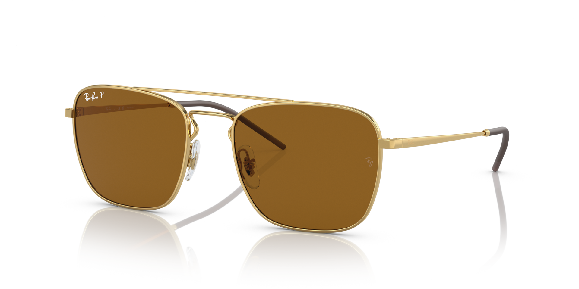 Ray-Ban Rb3588 Lunettes De Soleil - Monture Dor Arista Verres Brun 55-19 polariss 91 €