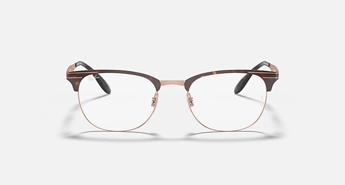 RB6346 OPTICS Polarized Eyeglasses with Havana and Clear (52-19