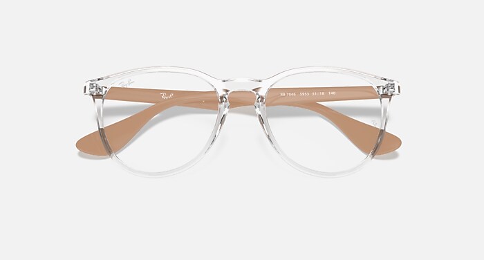 Erika Optics Eyeglasses in Transparent Frame and Clear Lenses (51