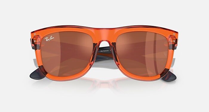 WAYFARER REVERSE Sunglasses in Transparent Orange and Copper