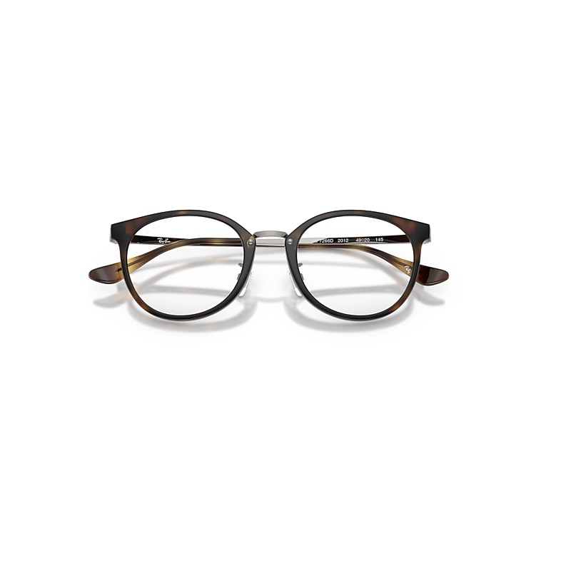 Ray-Ban Rb7266d Optics Optical Gunmetal Frame Clear Lenses Polarized 49-20