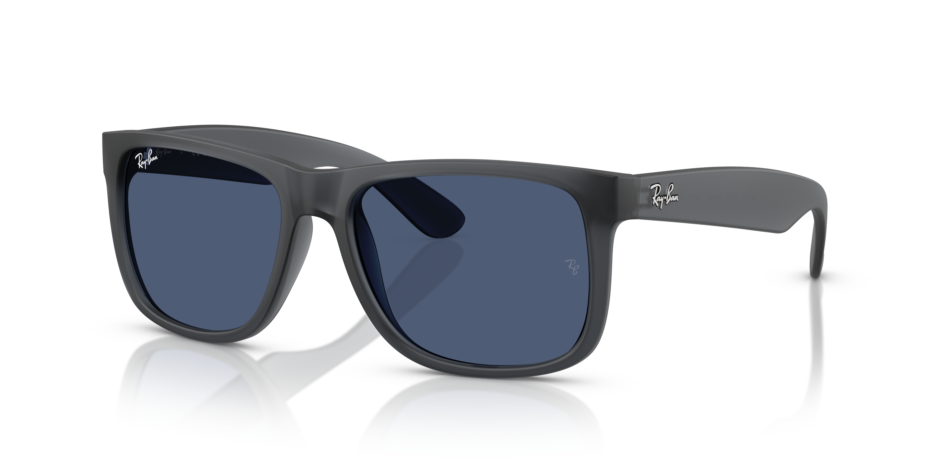 JUSTIN CLASSIC Sunglasses in Opal Grey and Dark Blue - RB4165