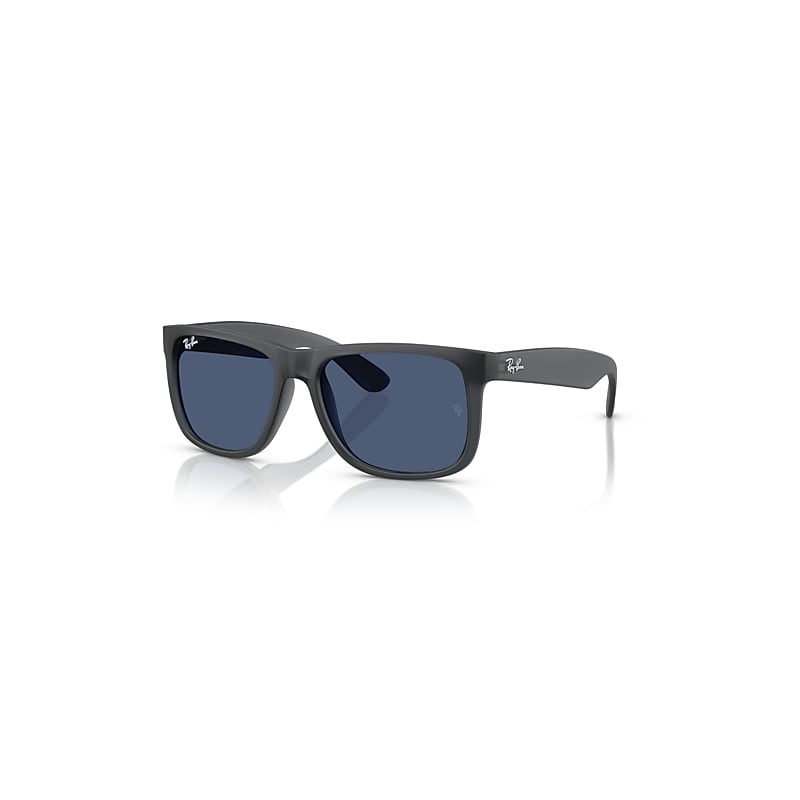 Ray-Ban Sunglasses Men's Justin Classic - Opal Grey Frame Blue Lenses 51-16, RB4165