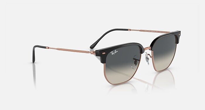 NEW CLUBMASTER Sunglasses in Dark Grey On Rose Gold and Grey (53