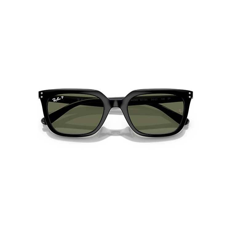 RB4439D Sunglasses in Black and Dark Green Polarized - RB4439D