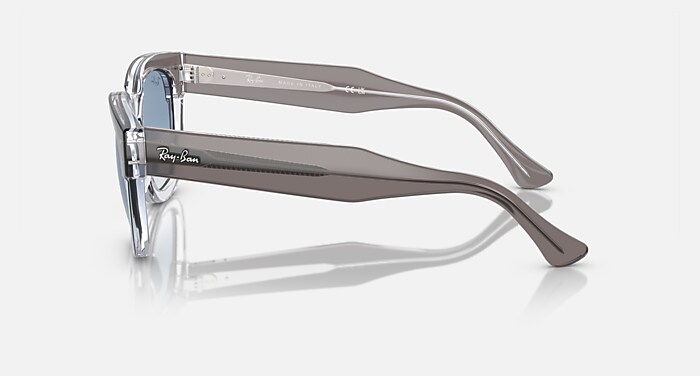 MEGA HAWKEYE Sunglasses in Grey On Transparent and Clear/Blue (53