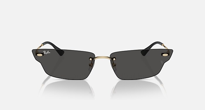 ANH BIO-BASED Sunglasses in Light Gold and Dark Grey (66-15