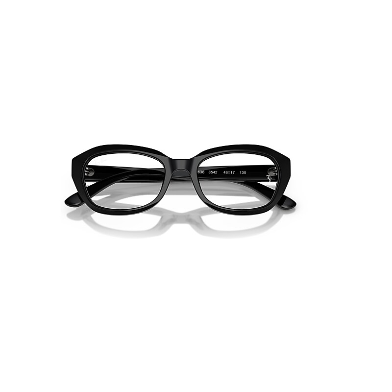 Ray-Ban Rb1636 Optics Kids Optical Black Frame Clear Lenses Polarized 46-17