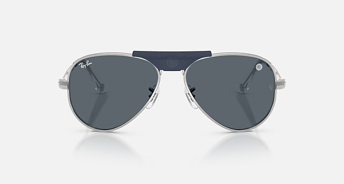 未使用★Ray-Ban サングラス ダブルブリッジ シルバー/ケース付き RAY-BAN MARVEL© - CAPTAIN AMERICA AVIATOR MAX サングラス シルバー