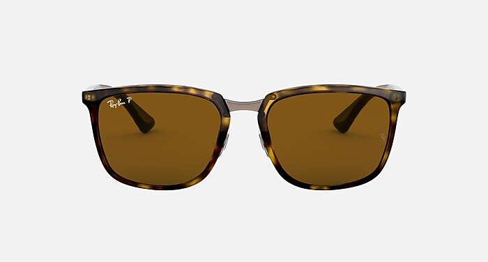 RB4303 Polarized Sunglasses in Light Havana and Brown Polarized
