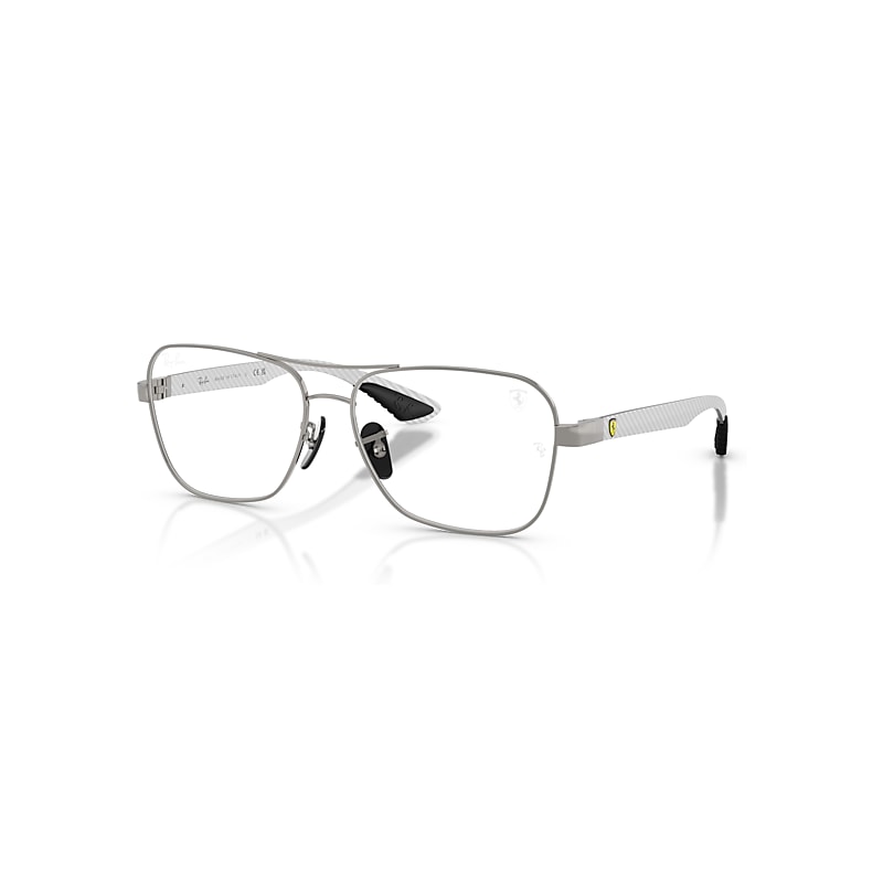 Ray-Ban Eyeglasses  Rb8436m Optics Scuderia Ferrari Collection - Light Carbon Frame Clear Lenses Polarized 58-15, RX8436M