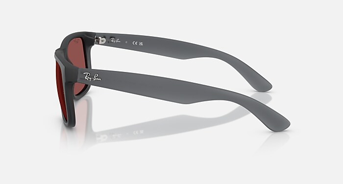 JUSTIN CLASSIC Sunglasses in Opal Grey and Dark Violet - RB4165