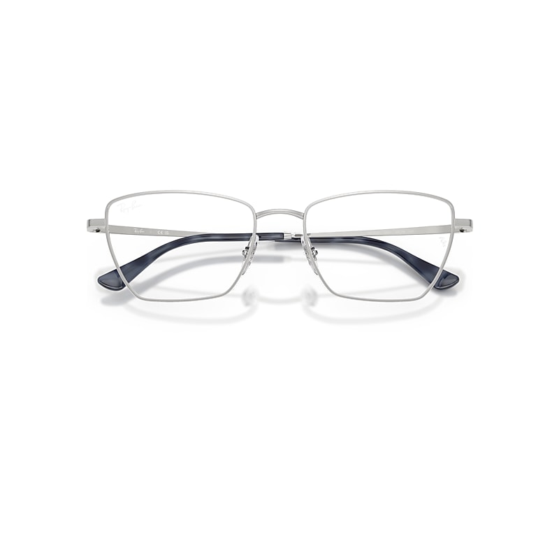 Ray-Ban Drea Optics Bio-based Eyeglasses Silver Frame Clear Lenses Polarized 56-18