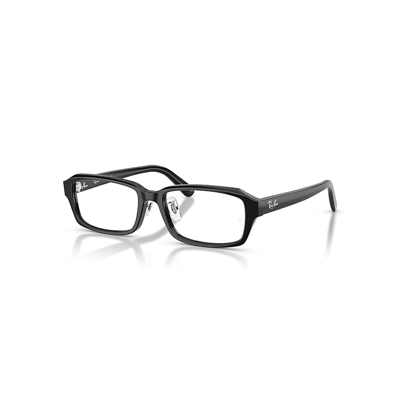 Ray-Ban Eyeglasses Unisex Rb5458d Optics - Black Frame Transparent Lenses Polarized 54-17