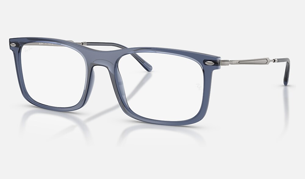 RB7260 OPTICS メガネ トランスペアレントブルー と クリア (54-19