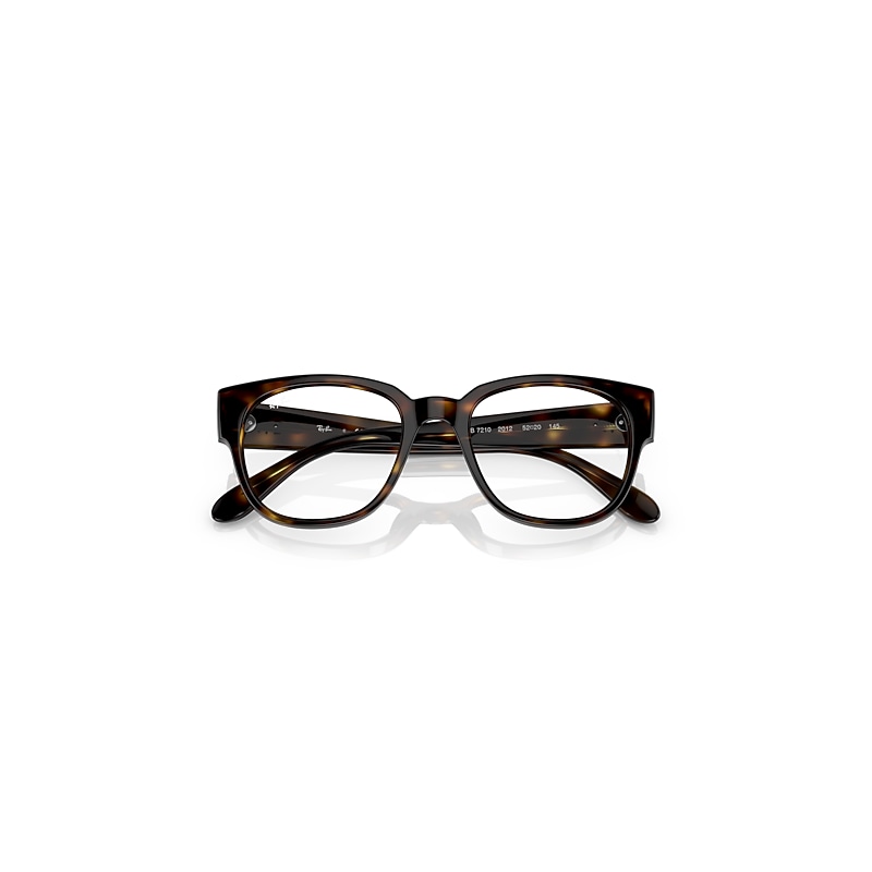 Ray-Ban Rb7210 Optics Optical Havana Frame Clear Lenses Polarized 52-20