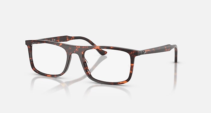 RB5440 OPTICS Eyeglasses with Havana Red Turtle and Clear (55-18