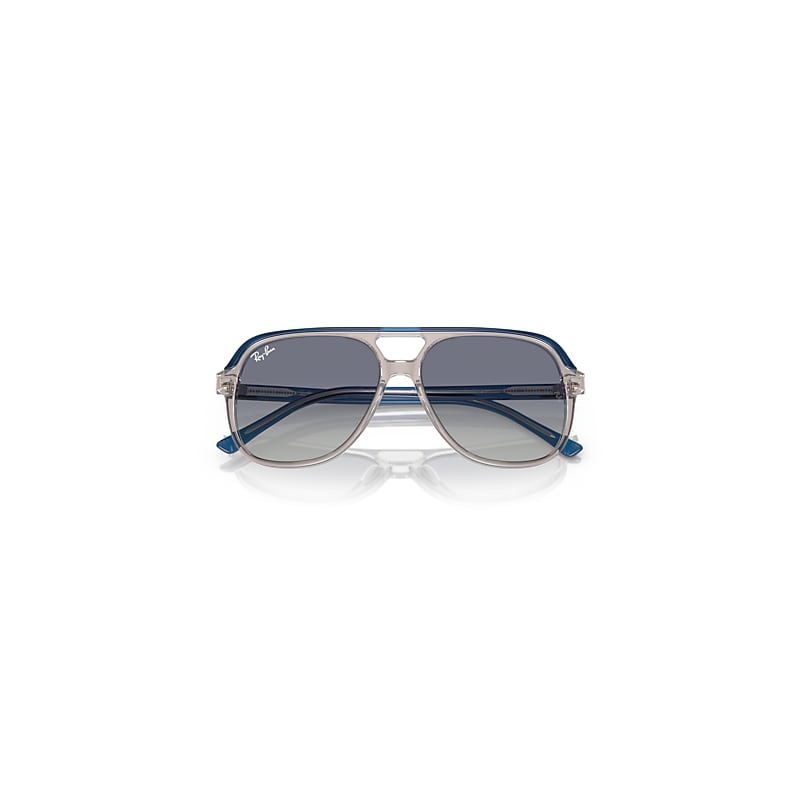 Ray-Ban Bill Kids Sunglasses Top Dark Blue & Brown & Light Grey Frame Grey Lenses 52-13