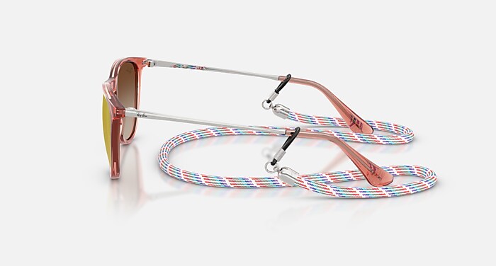 ERIKA KIDS SUMMER CAPSULE Sunglasses in Transparent Red and Brown